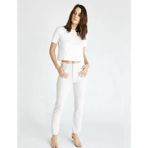 ETICA  Straight Jeans Women's Size 29 High Rise‎ Straight Leg White